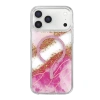 Onegif  İphone 17 Pro Max Lotus Simli Magsafe Kapak - Pembe
