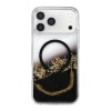 Onegif  İphone 17 Pro Max Lotus Simli Magsafe Kapak - Siyah