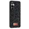 Onegif Samsung Galaxy S25 Bright Simli Kapak - Siyah