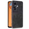 Oppo Reno 11f Kılıf Aras Deri Kapak - Siyah
