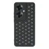 Oppo Reno 11f Kılıf Petek Silikon Kapak - Siyah
