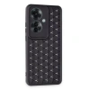 Oppo Reno 11f Kılıf Petek Silikon Kapak - Siyah