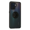 Oppo Reno 5 Lite Kılıf Montreal Yüzüklü Silikon Kapak - Siyah