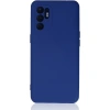 Oppo Reno 6 Kılıf Nano İçi Kadife Silikon - Mavi