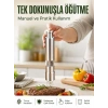 Orta Boy Kararbiber ve Tuz Öğütücü – Kolay Kullanım Şık Tasarım Yeni Nesil