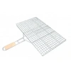 Orta Boy Mangal Izgarası - 40x30 cm - Ahşap Saplı