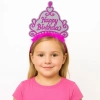 Pembe Happy Birthday Prenses Tacı – Doğum Günü Taç Aksesuarı