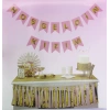 Pembe Üzeri Gold Hoşgeldin Kızım Flama