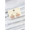 Pembe Zirkon Taşlı Gold Swan Kuğu Model Kadın Küpe