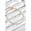 Pirinç Charm Topcuk Model Gold Renk Kadın Bileklik 5886