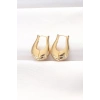 Pirinç Gold Renk Bombeli Küpe - TJ-BKP8878