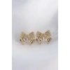 Pirinç Gold Renk Fiyonk Küpe - TJ-BKP8942