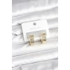 Pirinç Gold Renk Halka Kadın Küpe - TJ-BKP11381