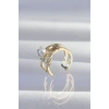 Pirinç Gold Renk İncili Ahtapot Earcuff Küpe 5886