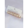 Pirinç Gold Renk Oval Küpe Seti - TJ-BKP9002