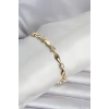 Pirinç Gold Renk Sütun Model Kadın Bileklik 5886