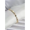Pirinç Gold Renk Sütun Model Kadın Bileklik - TJ-BB8404