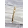 Pirinç Gold Renk Sütun Model Kadın Bileklik - TJ-BB8404