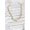 Pirinç Gold Renk Tifani Model Kadın Kolye - TJ-BKO10822