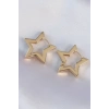 Pirinç Gold Renk Yıldız Küpe 5886