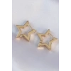 Pirinç Gold Renk Yıldız Küpe - TJ-BKP8982