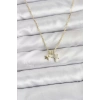 Pirinç Gold Renk Yıldız Minimal Kadın Kolye - TJ-BKO10797