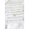 Pirinç Gold Renk Yıldız Minimal Kadın Kolye - TJ-BKO10797