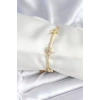 Pirinç Gold Renk Yıldız Model Kadın Bileklik - TJ-BB7986