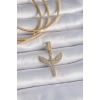 Pirinç Gold Renk Zirkon Taşlı Mikail Model Ajda Charm - TJ-BC1003