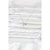 Pirinç Gümüş Renk Minimal Kutup Yıldızı Model Kadın Kolye