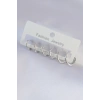 Pirinç Gümüş Renk Oval Küpe Seti - TJ-BKP9003