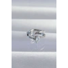 Pirinç Gümüş Renk Zirkon Taşlı Damla Earcuff Küpe 5886