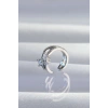 Pirinç Gümüş Renk Zirkon Taşlı Damla Earcuff Küpe 5886