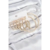 Pirinç Halka Model Gold Renk Kadın Set Küpe 5886