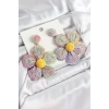 Pirinç Rainbow Papatya Model Gold Renk Kadın Hasır Küpe - TJ-BKP10895