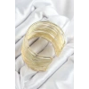 Pirinç Tel Sarma Model Gold Renk Kadın Bileklilk 5886
