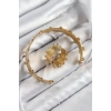 Pirinç Topcuk Model Gold Renk Bileklik Yüzük Set - TJ-BB7602