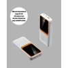 Powerbank 10000 mAh – Çift USB Çıkışlı Type-C Girişli Şık Beyaz Tasarım