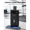 Powerbank Dahili Ekranlı 10000 mAh Çift Kablolu Yeni Nesil