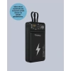 Powerbank Hızlı Şarj 10000 mAh Dahili Kablo Yeni Nesil
