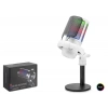 Profesyonel Mikser Kontrollü Gaming Rgb Mikrofon 24 Bit Çinko Alaşım Gövde Type-C - Beyaz ME6SW