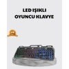 Profesyonel Oyuncu Klavye Mouse Seti – RGB Işıklı Türkçe Q DPI Ayarlı Dayanıklı Gövde