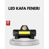 Profesyonel Şarjlı LED Kafa Lambası – Uzun Mesafe + Ortam Aydınlatması