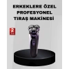 Profesyonel Şarjlı Tıraş Makinesi Ayarlanabilir Başlıklı Kablosuz
