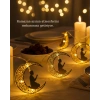 Ramazan Ay Işığı Secde Eden Adam Silüetli LED Peri Işığı