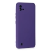 Realme C11 2021 Kılıf Nano İçi Kadife Silikon - Mor