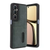 Realme C65 Sara Kartvizitli Deri Kılıf - Yeşil