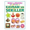 Renkli ve Eğlenceli Çıkartmalar Kram ve Şekiller