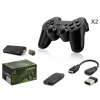 Retro Oyun Stick Hdmi Çift Gamepad Seti 2.4G Kablosuz - Siyah HD327