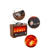 Retro Şömine Tasarımlı Bluetooth Hoparlör FM Radyo USB TF Kart Müzik Çalar